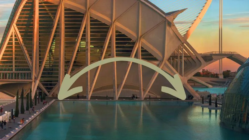 arco transmisor de sonido ciudad de las artes y las ciencias