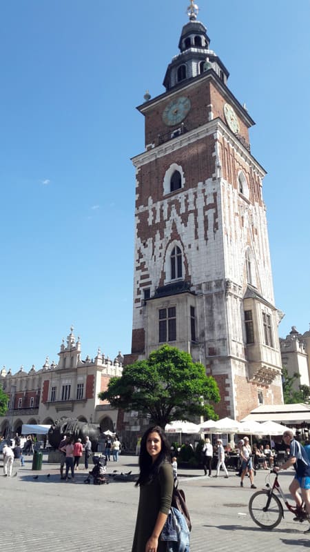torre del ayuntamiento cracovia