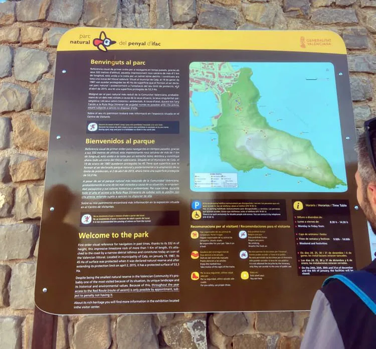 parque natural peñón de ifach