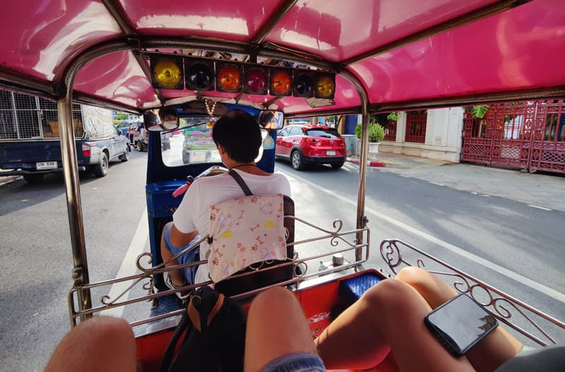viaje en tuktuk bangkok