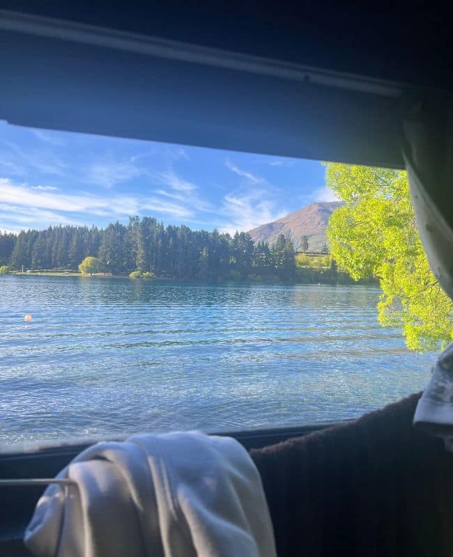 vistas desde el parking donde dormir en queenstown vistas desde el parking donde dormir en queenstown
