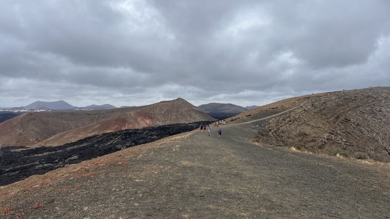 borde del crater Caldera Blanca